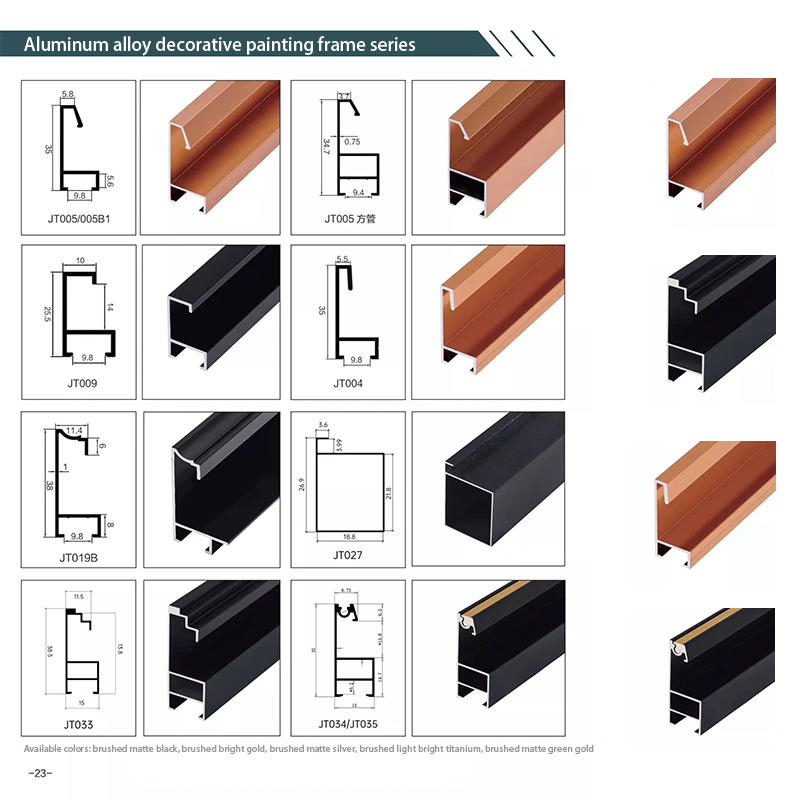 Lignes décoratives en aluminium protégeant et décorant les bords des carreaux