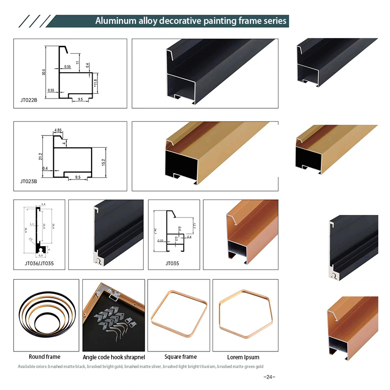 Lignes décoratives en aluminium protégeant et décorant les bords des carreaux