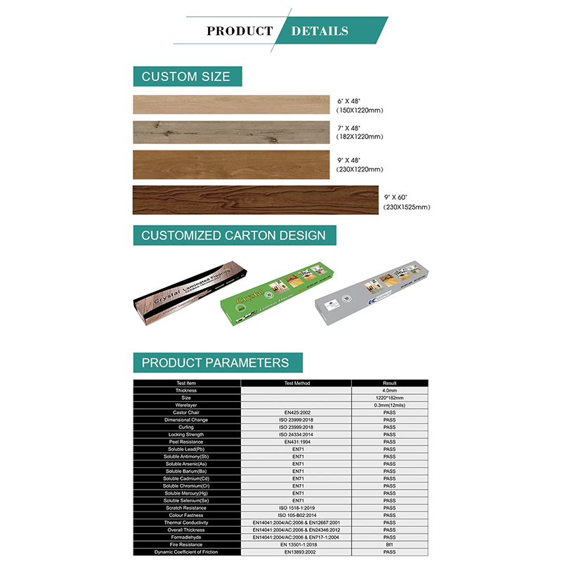 Plancher SPC résistant à l'humidité